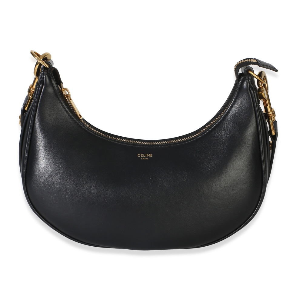 Celine Black Smooth Calfskin Medium Ava Strap Bag